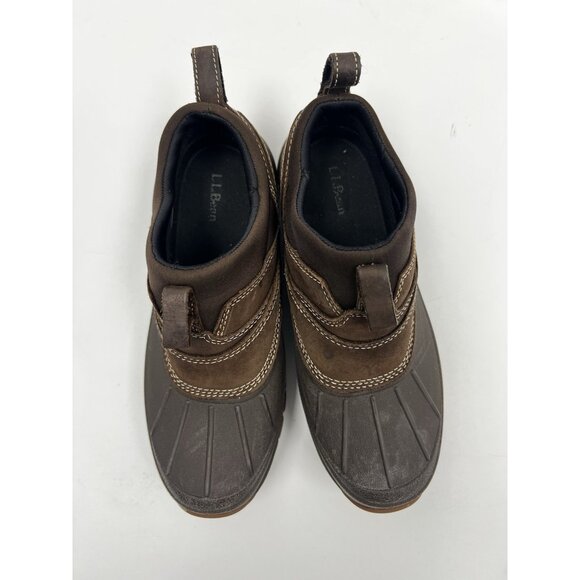 LL Bean Storm Chaser Tek 2.5 Boots Mens Sz 7 US Brown Slip On Outdoors Workwear - Picture 5 of 14